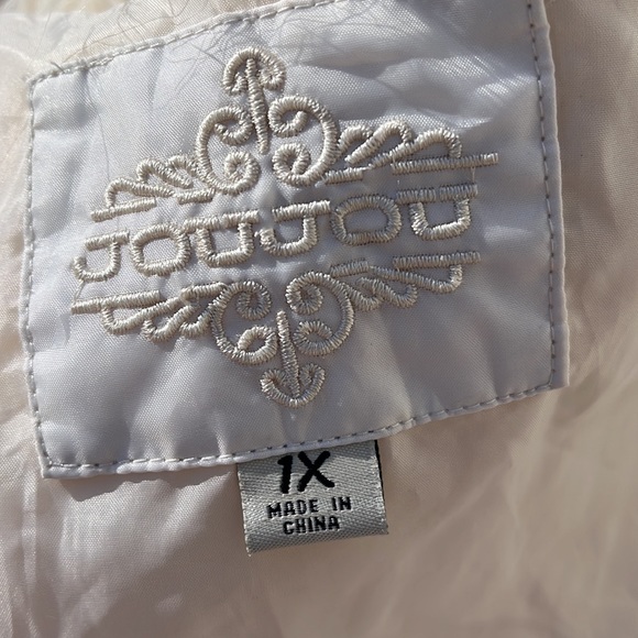 JouJou Faux fur short coat jacket fully lined 1X - Picture 7 of 11